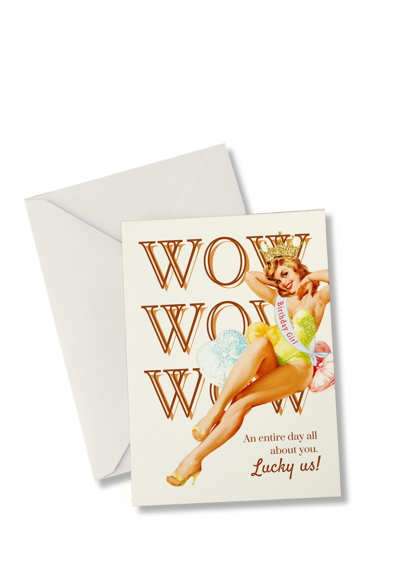 Wow Lucky Us - Birthday Greeting Card