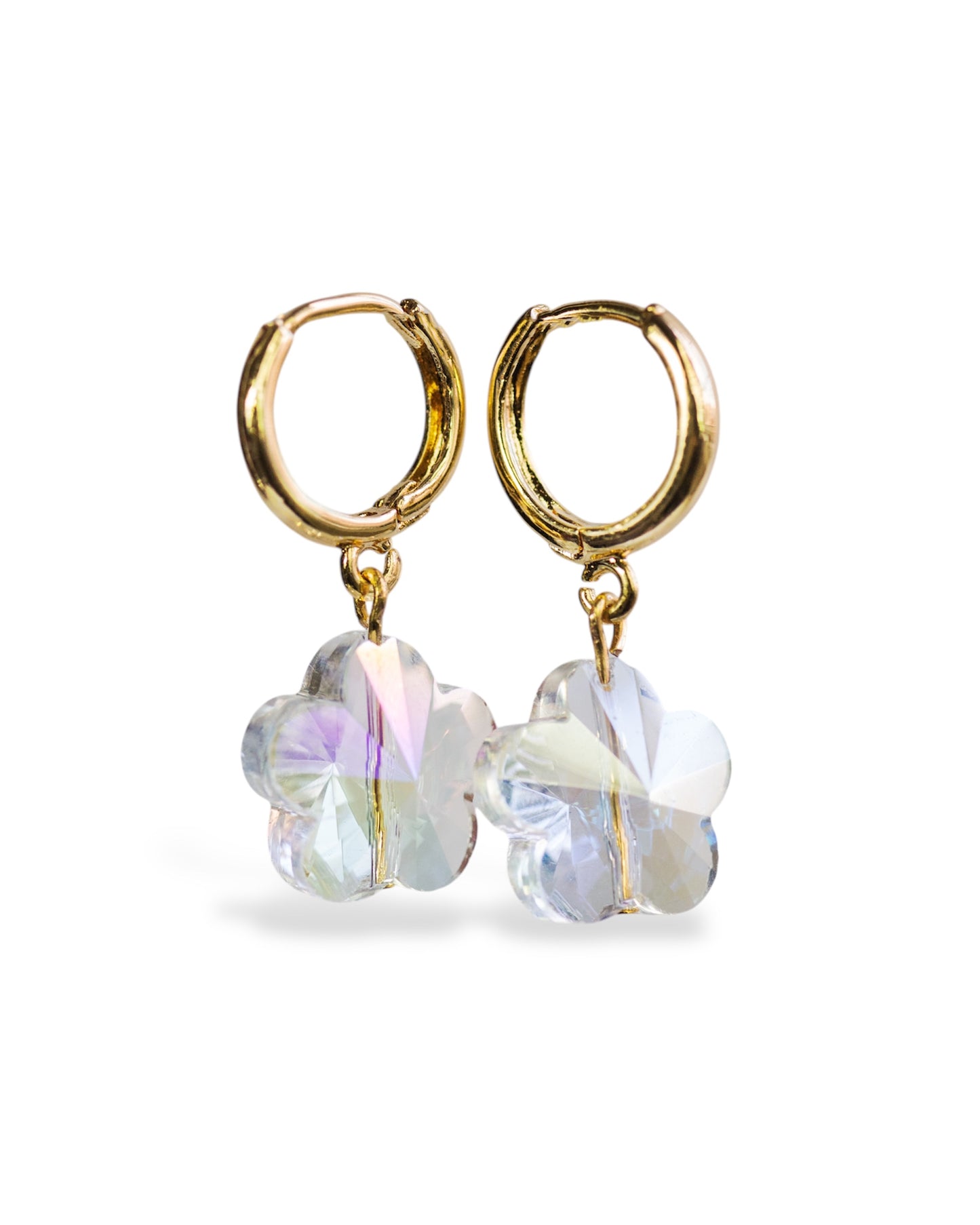 Maddie Flower Hoop Earrings