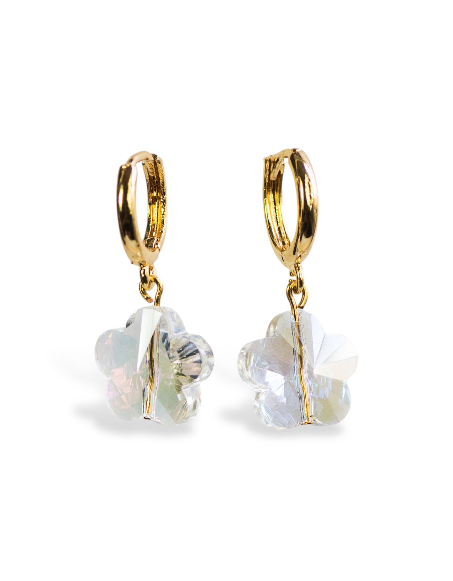 Maddie Flower Hoop Earrings