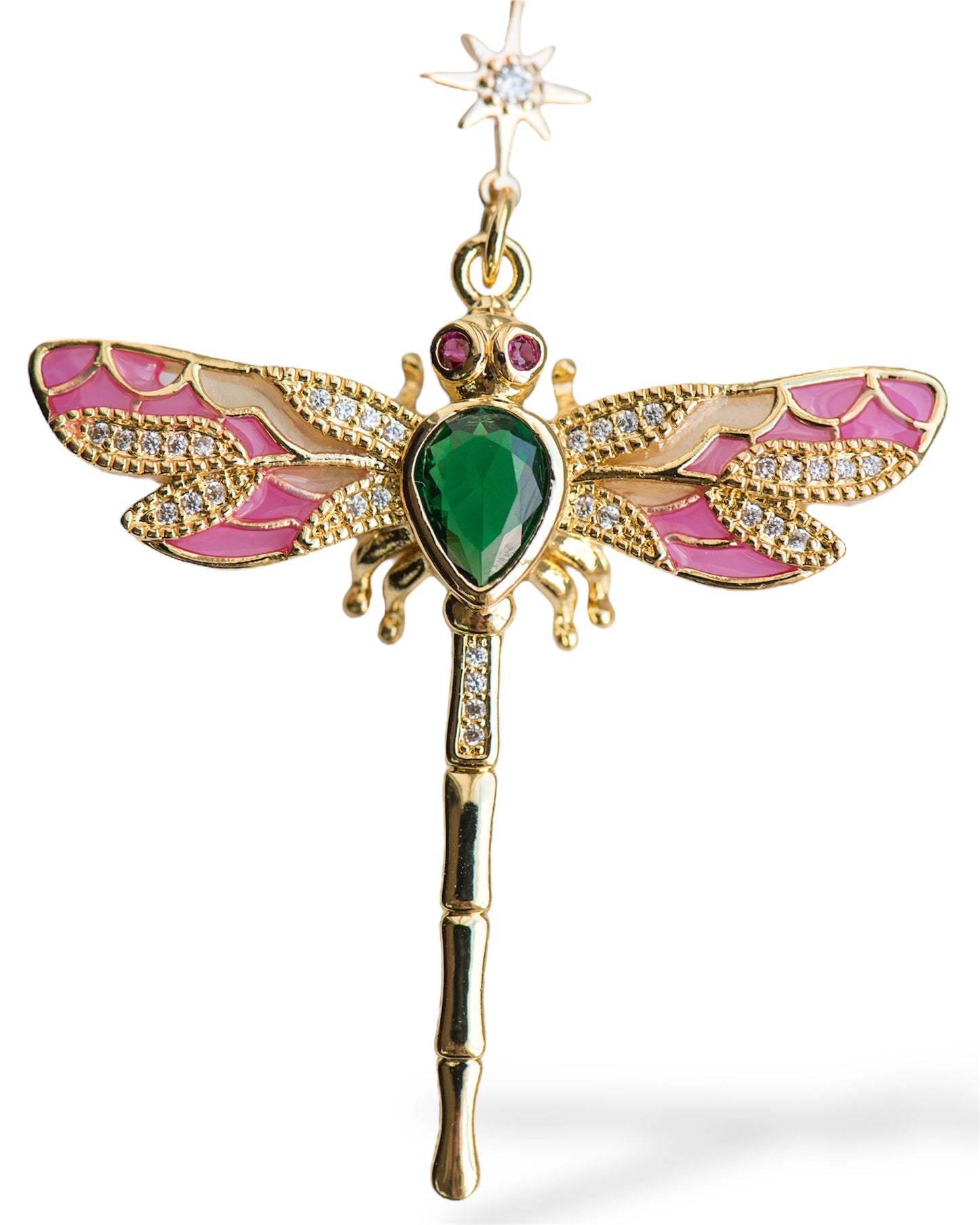 Mystical Dragonfly Statement Earrings