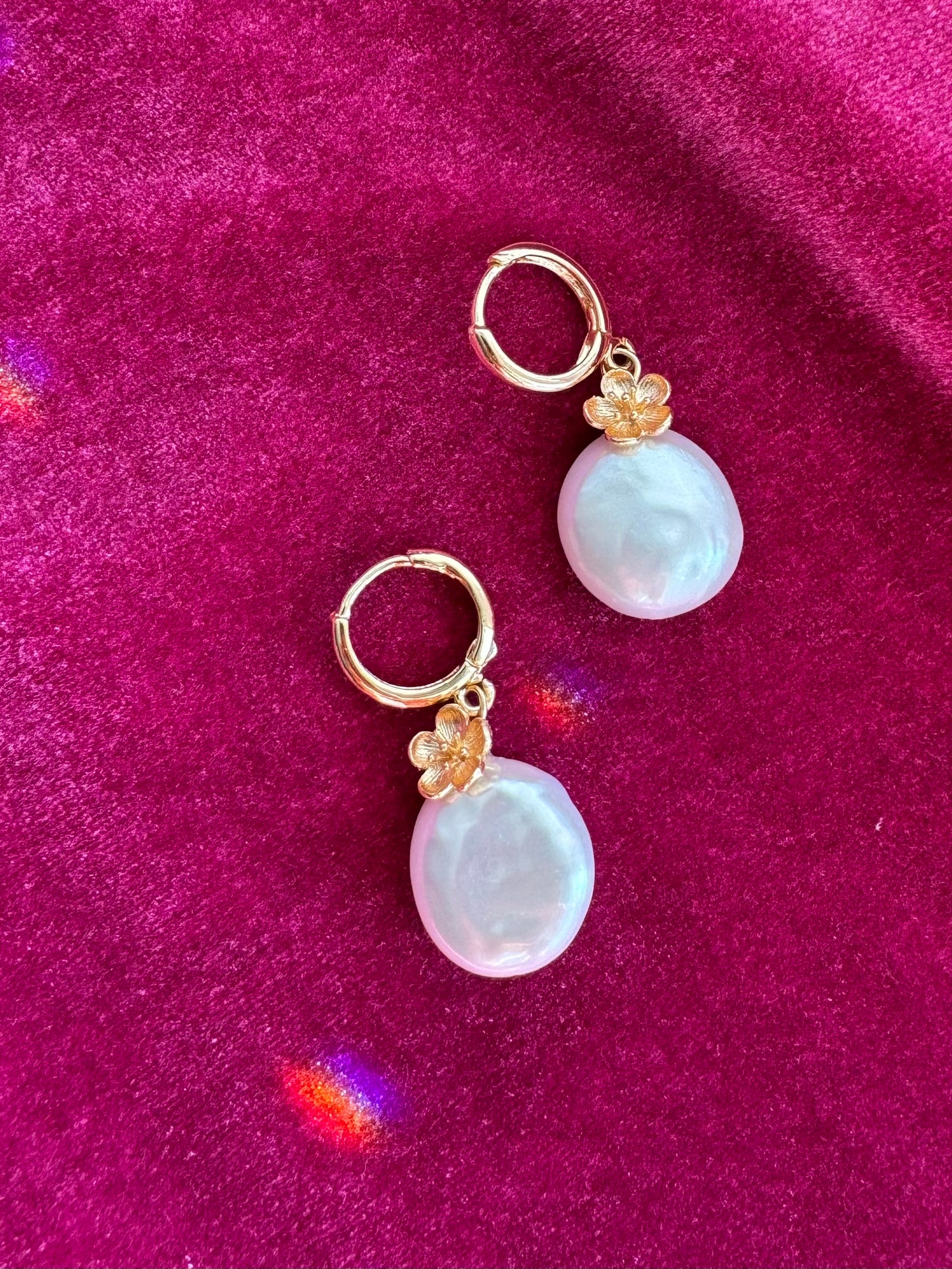 Baroque Bloom Hoops