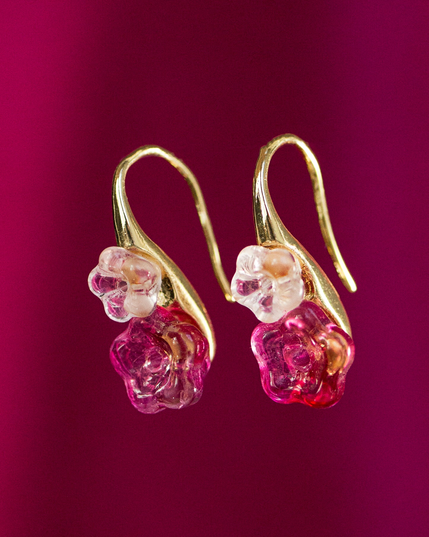 Charlotte Ruby Drop Earrings