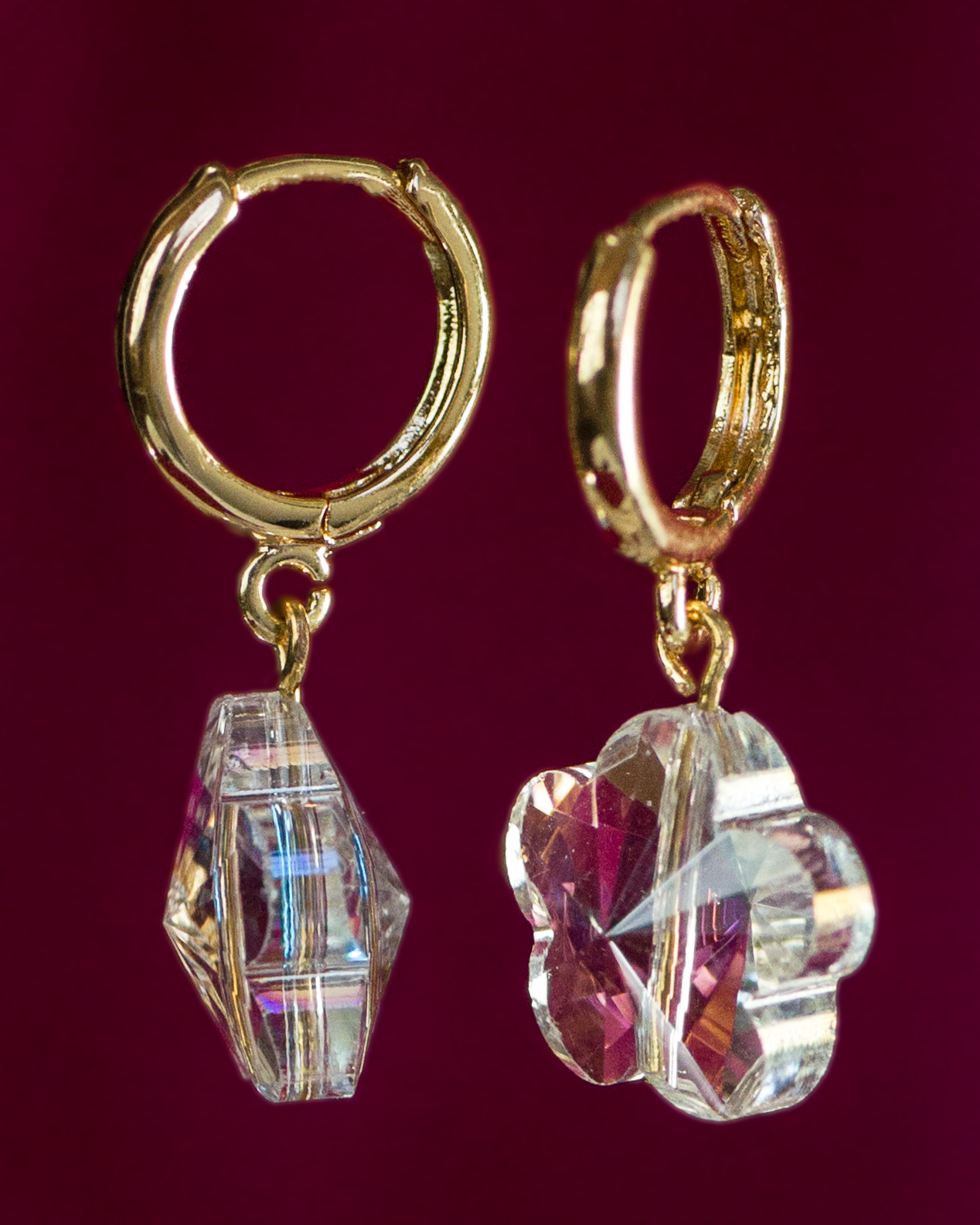 Maddie Flower Hoop Earrings