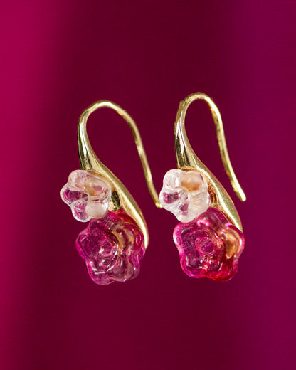 Charlotte Ruby Drop Earrings